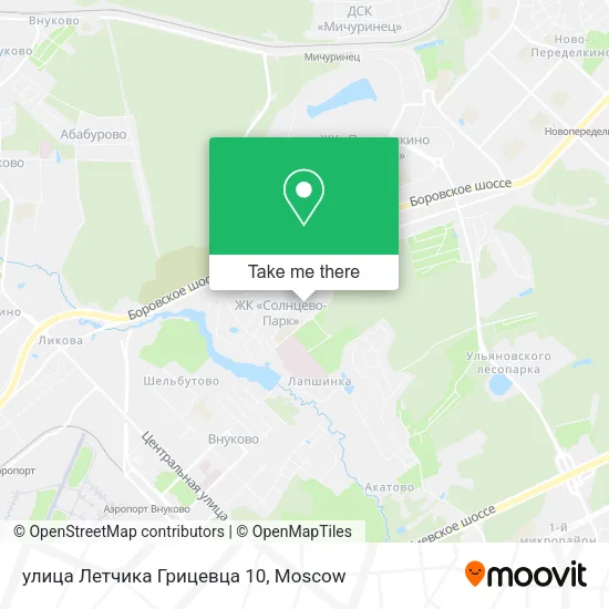 улица Летчика Грицевца 10 map