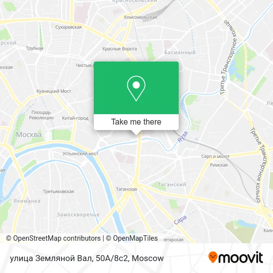 улица Земляной Вал, 50А/8с2 map