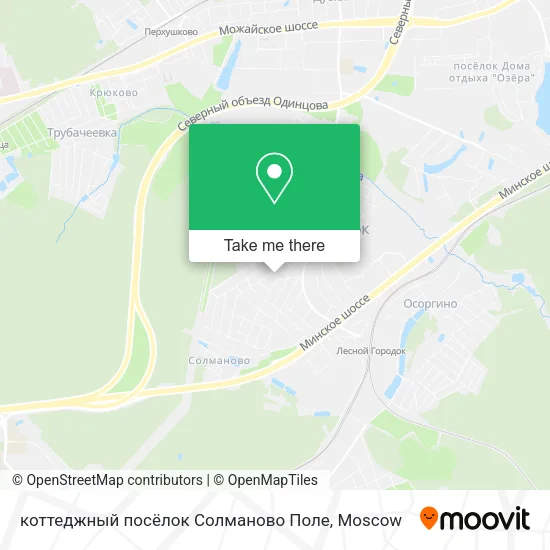 коттеджный посёлок Солманово Поле map