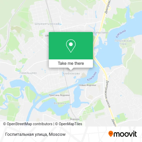 Госпитальная улица map