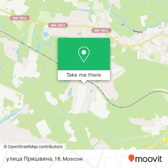 улица Пришвина, 18 map