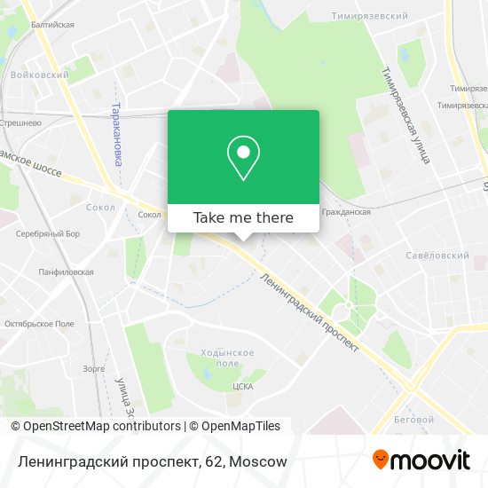 Ленинградский проспект, 62 map