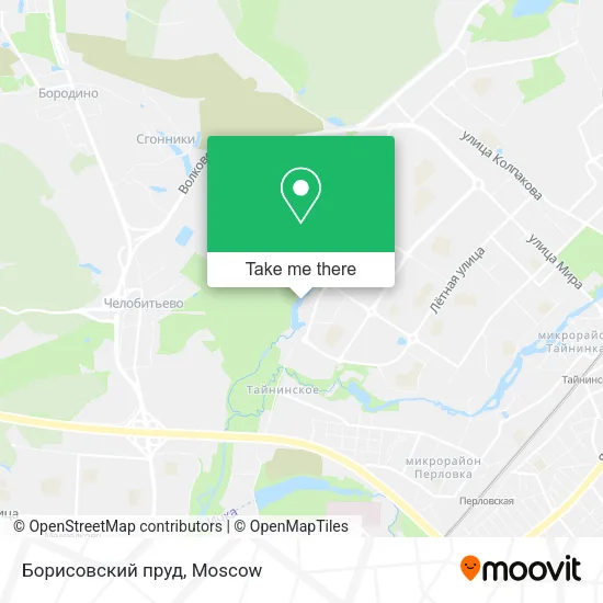 Борисовский пруд map