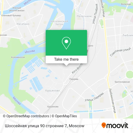 Шоссейная улица 90 строение 7 map