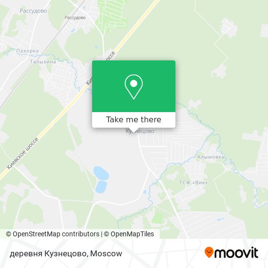 деревня Кузнецово map