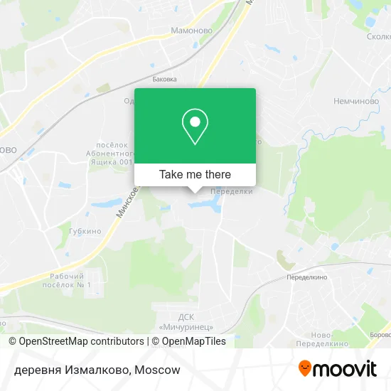 деревня Измалково map