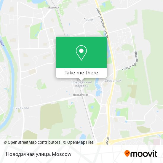 Новодачная улица map