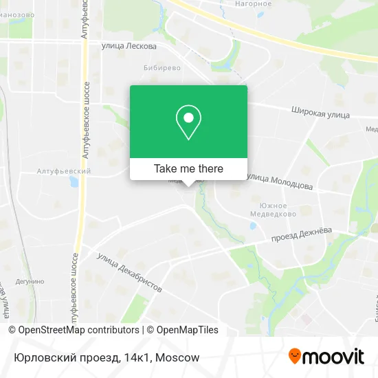 Юрловский проезд, 14к1 map