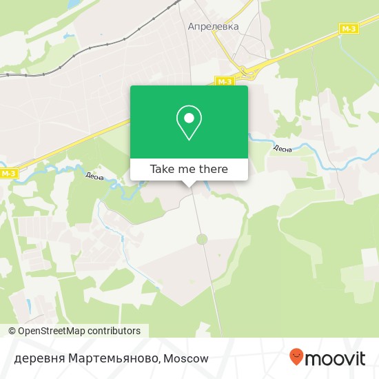 деревня Мартемьяново map