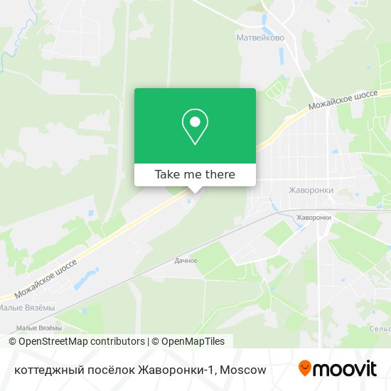 коттеджный посёлок Жаворонки-1 map