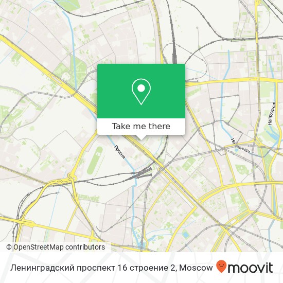 Ленинградский проспект 16 строение 2 map