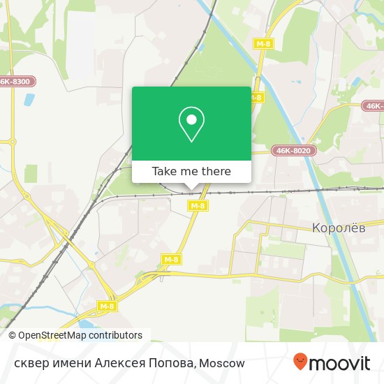 сквер имени Алексея Попова map