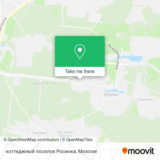 коттеджный поселок Росинка map