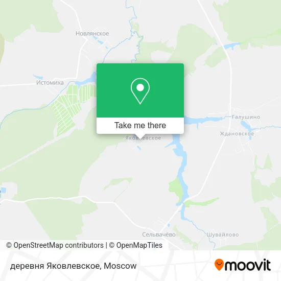 деревня Яковлевское map