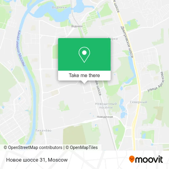 Новое шоссе 31 map