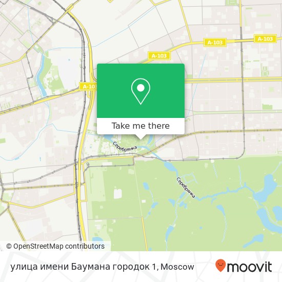 улица имени Баумана городок 1 map