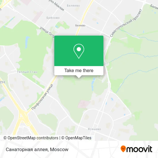 Санаторная аллея map