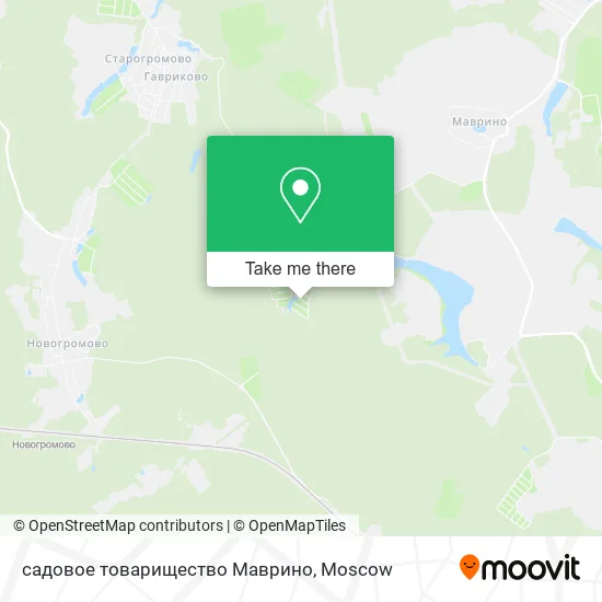садовое товарищество Маврино map