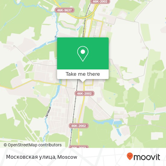 Московская улица map