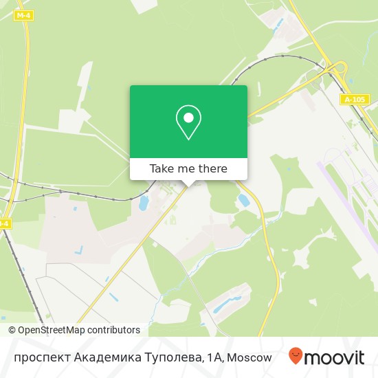 проспект Академика Туполева, 1А map