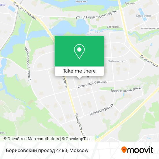 Борисовский проезд 44к3 map