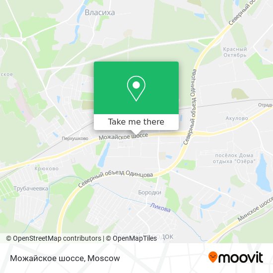 Можайское шоссе map