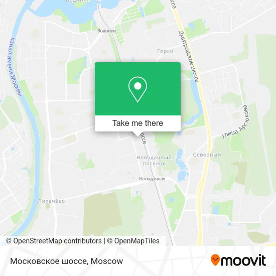 Московское шоссе map