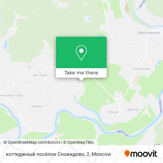 коттеджный посёлок Сновидово, 2 map