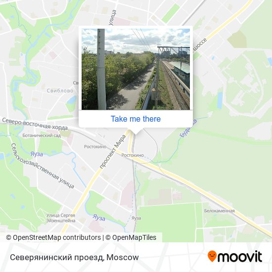 Северянинский проезд map