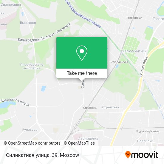 Силикатная улица, 39 map