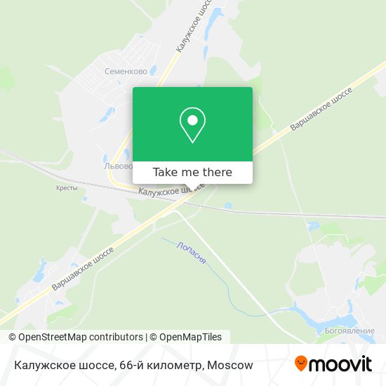 Калужское шоссе, 66-й километр map