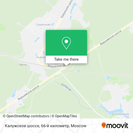 Калужское шоссе, 66-й километр map