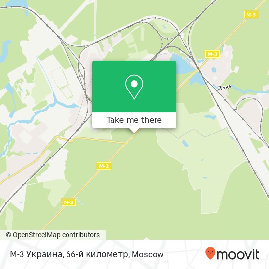 М-3 Украина, 66-й километр map