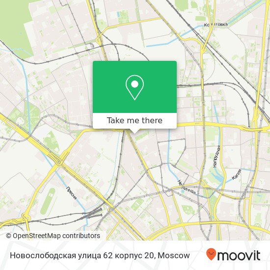 Новослободская улица 62 корпус 20 map