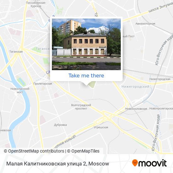 Малая Калитниковская улица 2 map