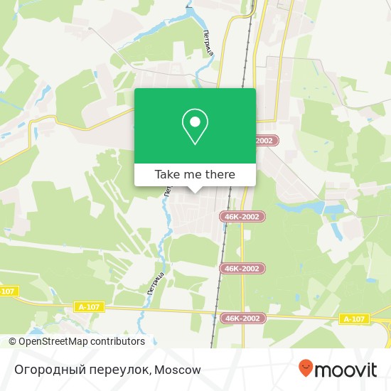 Огородный переулок map