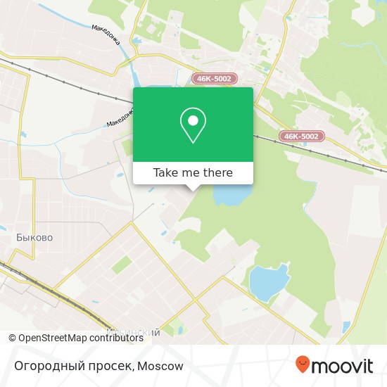 Огородный просек map