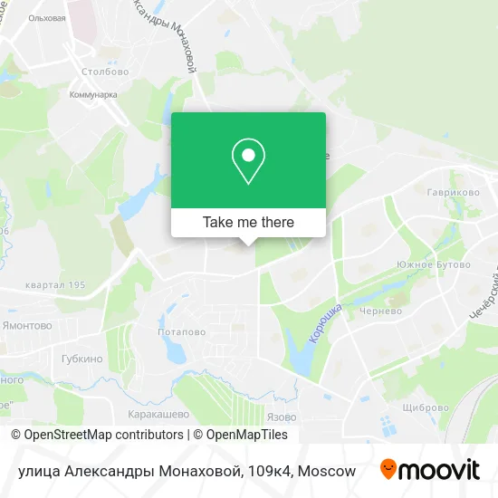 улица Александры Монаховой, 109к4 map