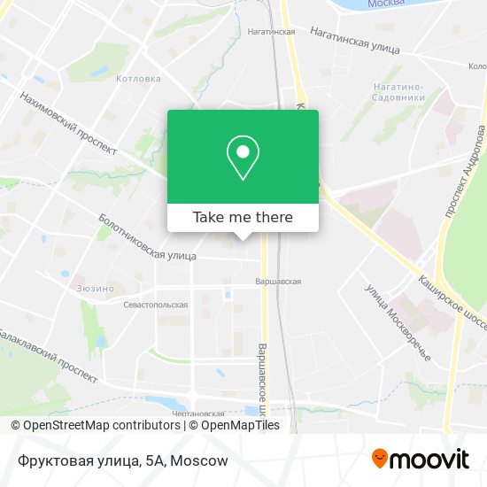 Фруктовая улица, 5А map