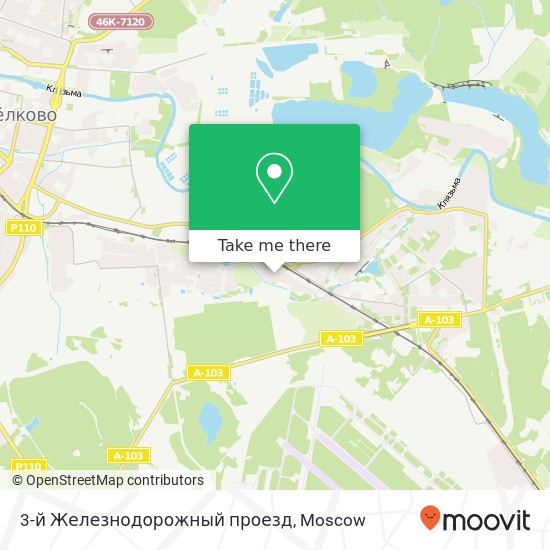 3-й Железнодорожный проезд map