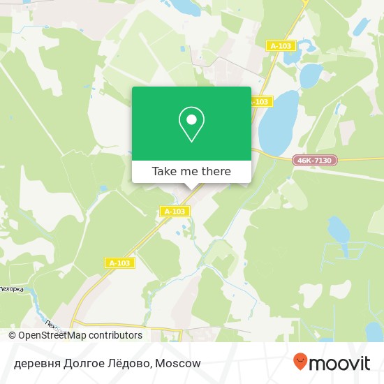 деревня Долгое Лёдово map