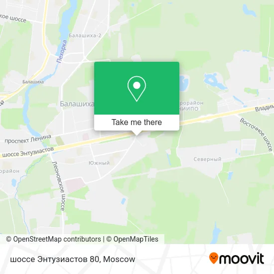 шоссе Энтузиастов 80 map