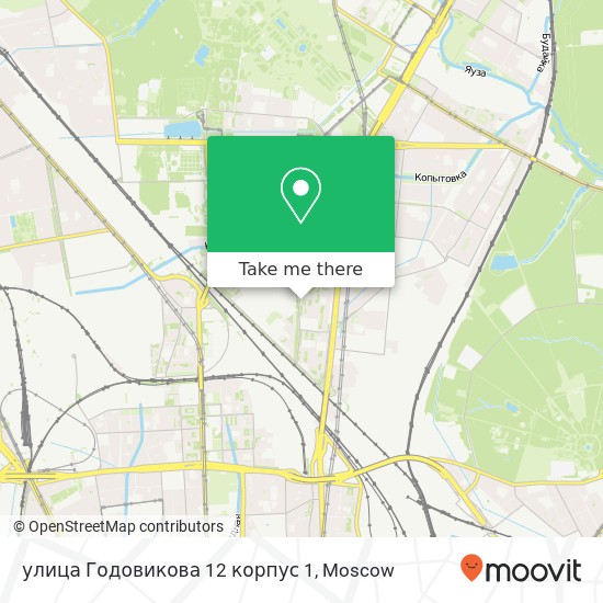 улица Годовикова 12 корпус 1 map