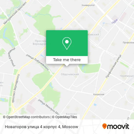 Новаторов улица 4 корпус 4 map