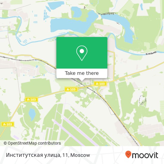 Институтская улица, 11 map
