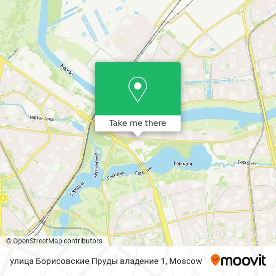 улица Борисовские Пруды владение 1 map