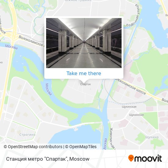 Станция метро "Спартак" map