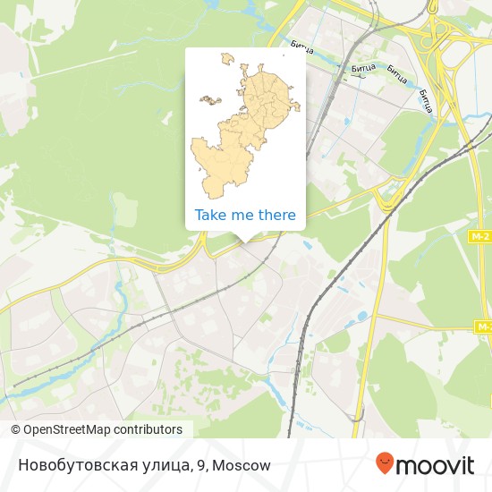 Новобутовская улица, 9 map
