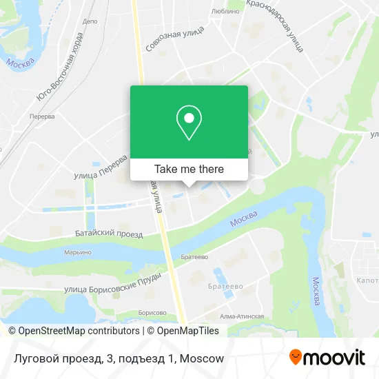 Луговой проезд, 3, подъезд 1 map