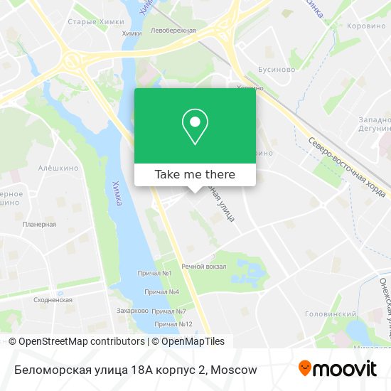 Беломорская улица 18А корпус 2 map